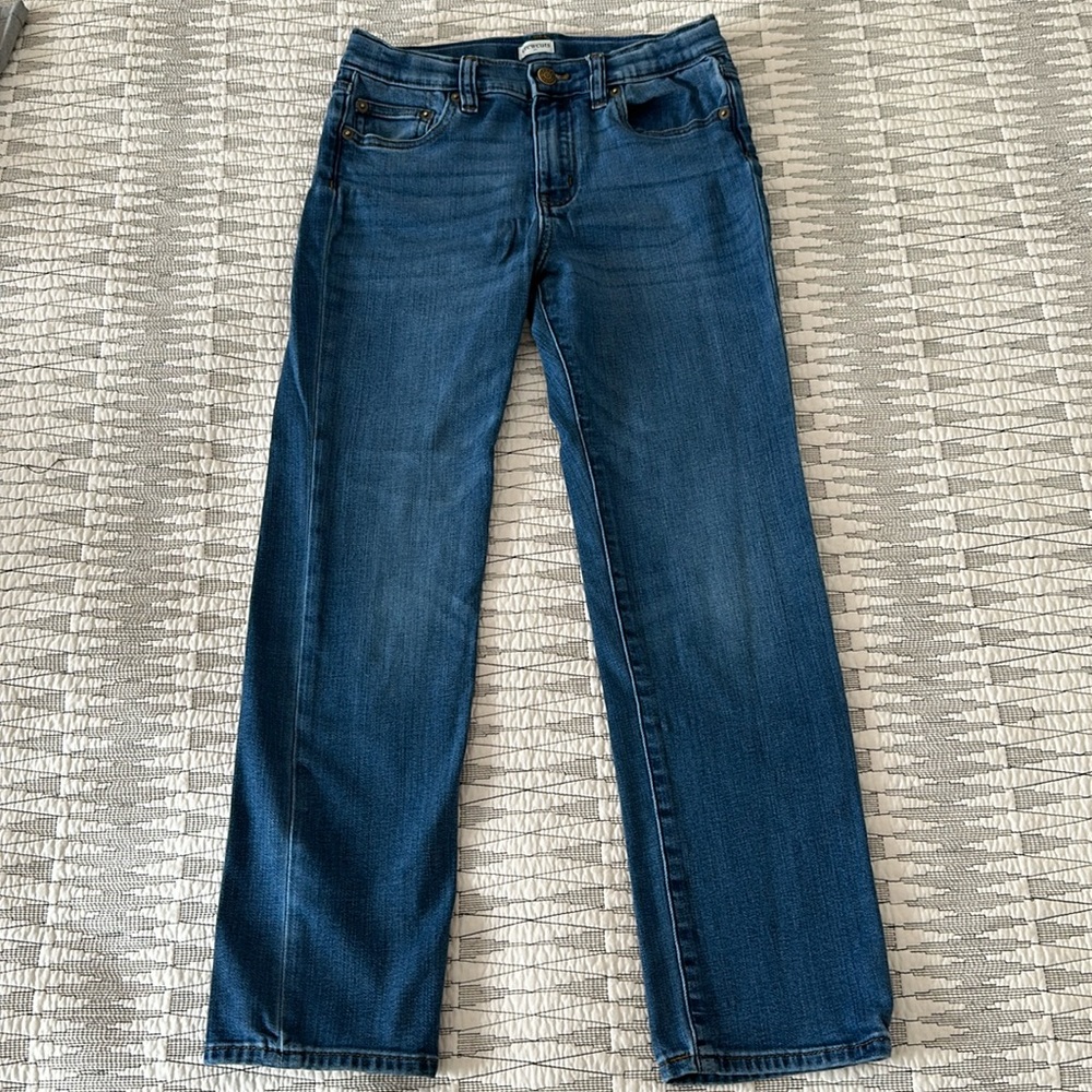 Crewcuts stretch jeans in mid- blue wash. Gently worn.